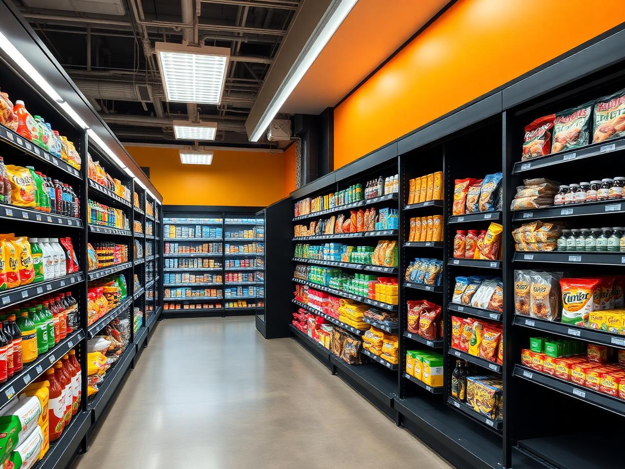 Convenience — 12 aisles, black 54"