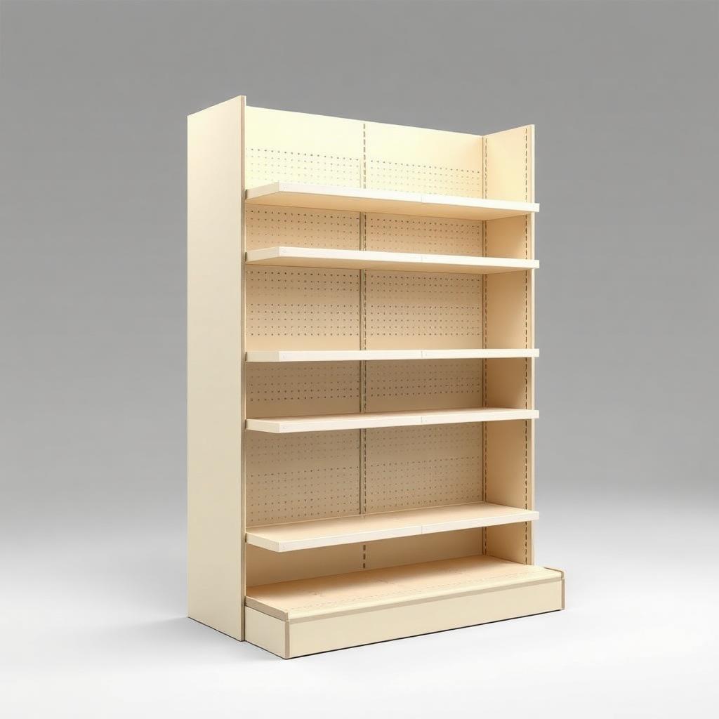 T-Rail-compatible gondola shelving components